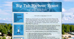Desktop Screenshot of bigtubresort.ca
