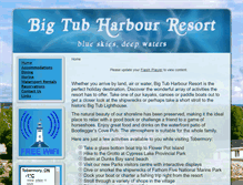 Tablet Screenshot of bigtubresort.ca